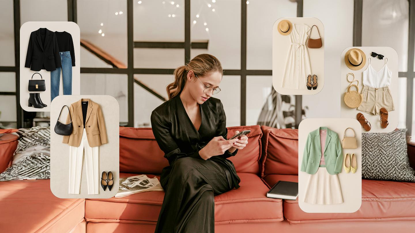 Stylist with virtual outfits