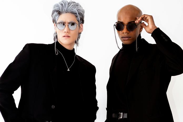 Stylish models in black outfits